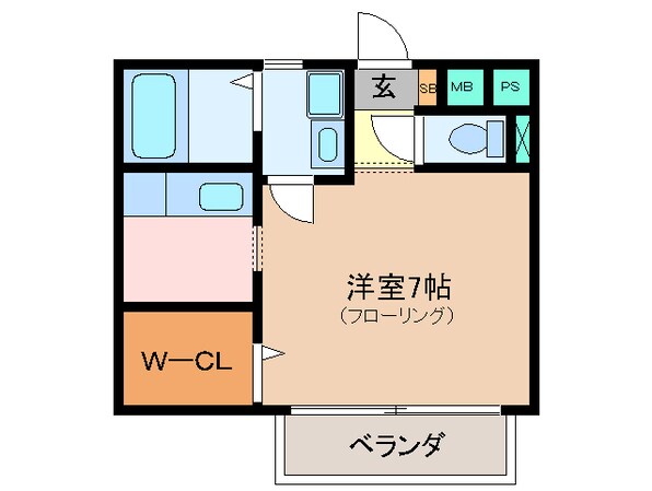 松阪駅 徒歩20分 1階の物件間取画像